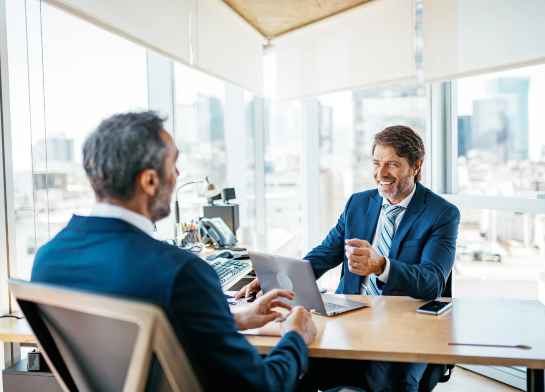 experts having business meeting